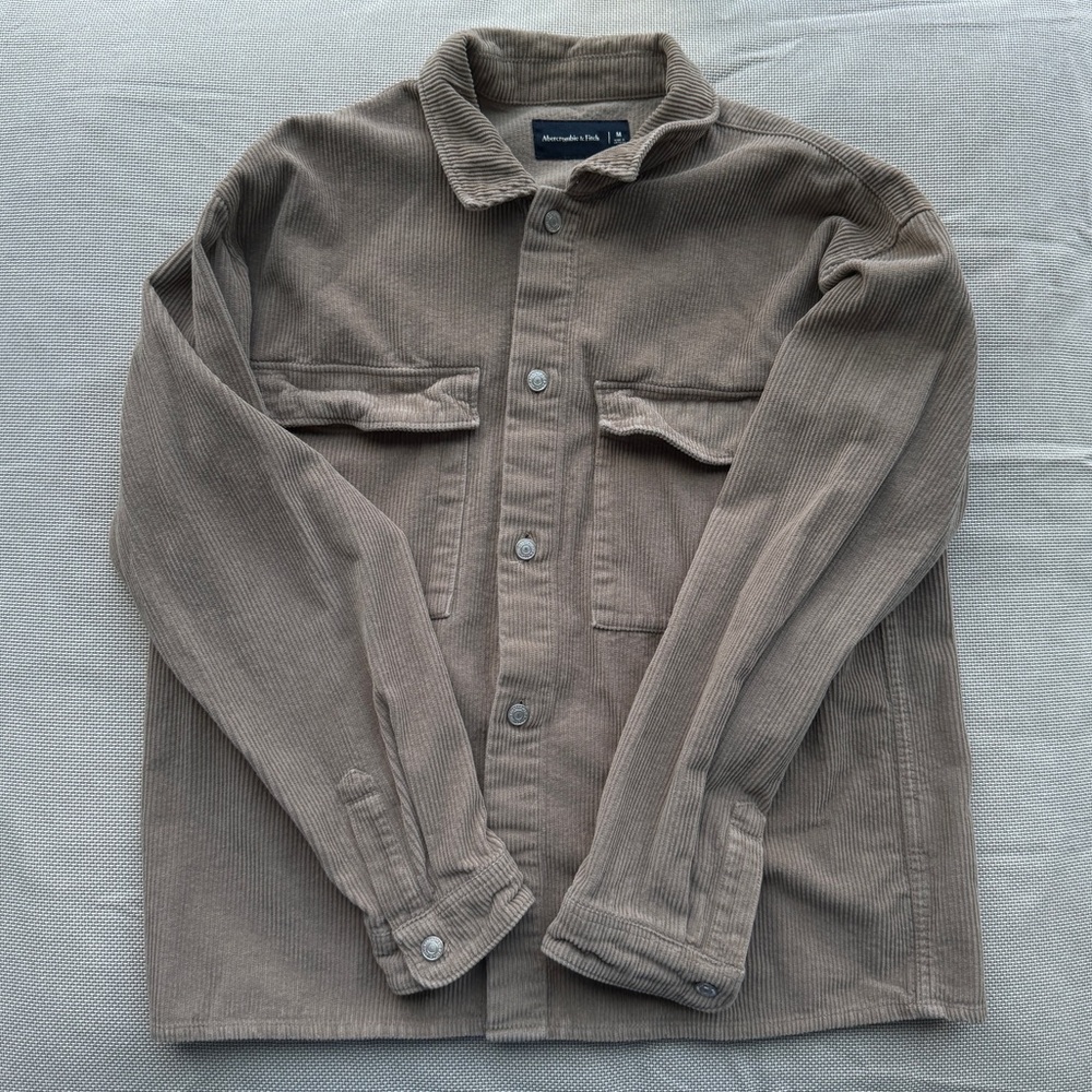 Abercrombie & Fitch Tan Casual Button Down Shirt